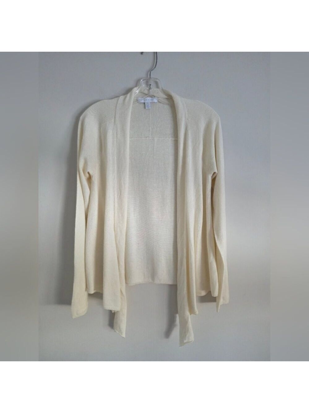 JOSEF | Wool Angora Waterfall Cardigan Sweater Cream Sz S